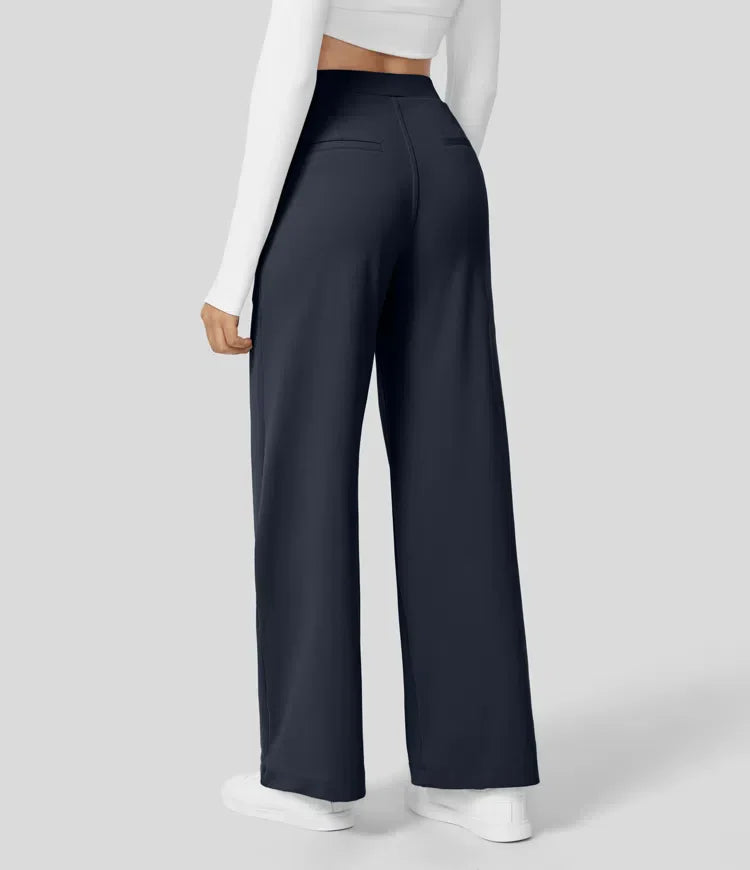 Rosé/ High-Waisted Pants