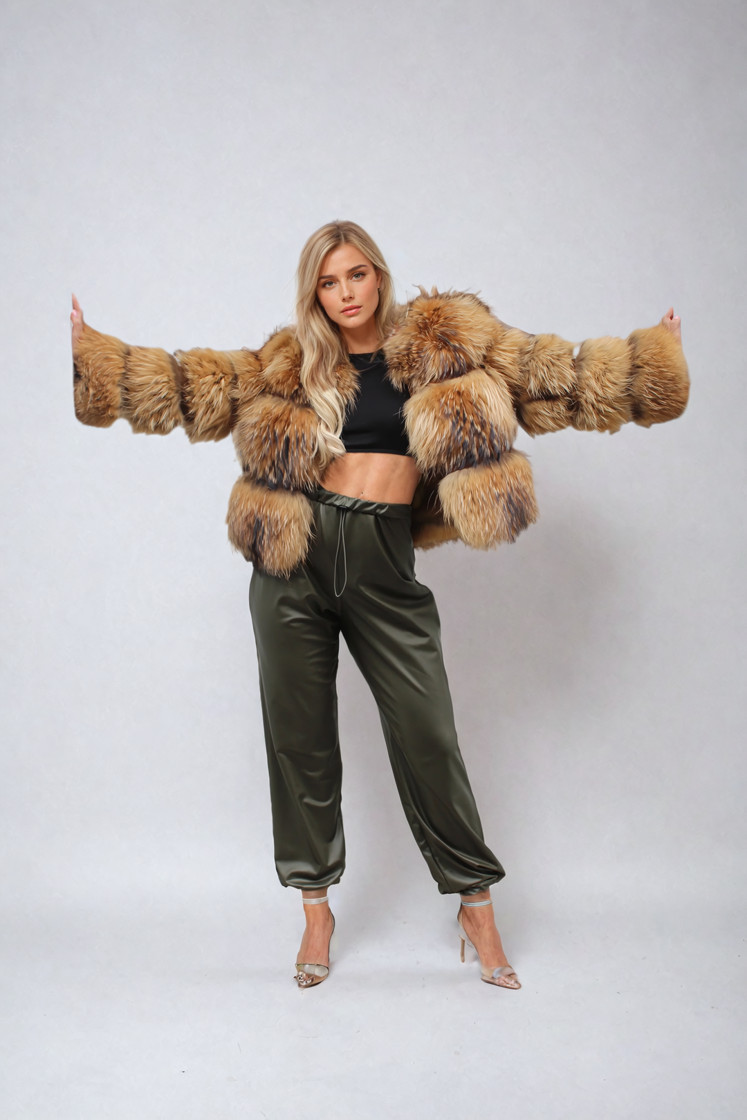 Evie | Stylish faux fur coat