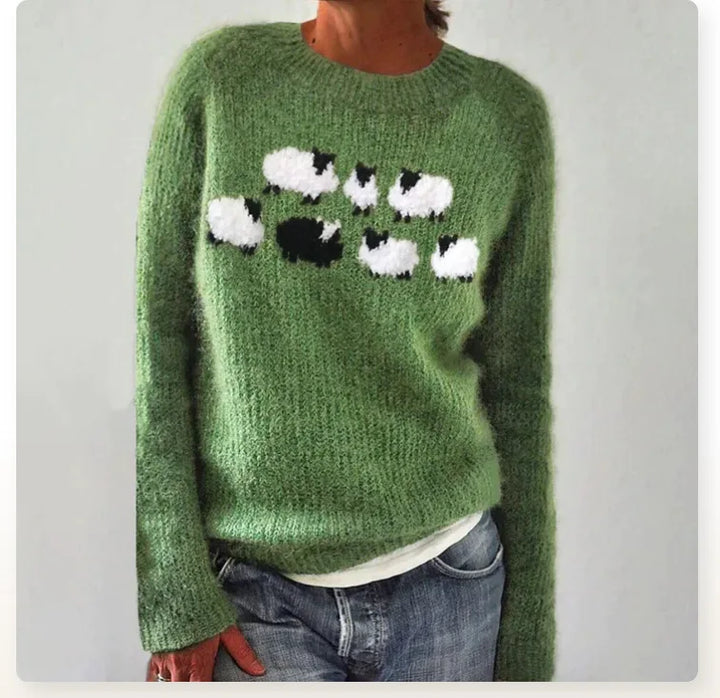 Samina™ | Joyful Nordic Knit Sweater