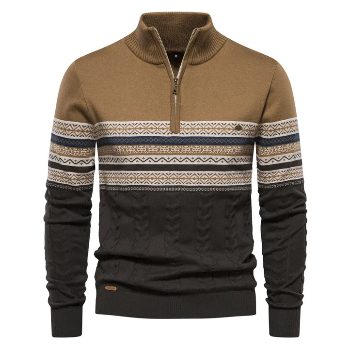 Daniel - High-quality jumper with retro pattern