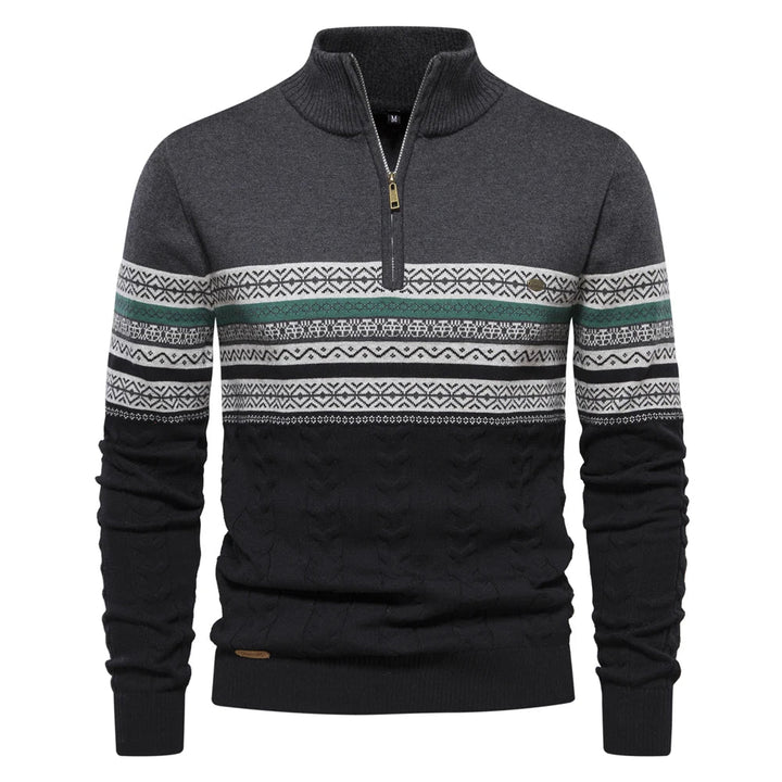 Daniel - High-quality jumper with retro pattern