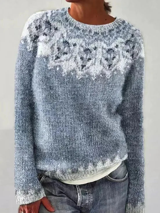 Samina™ | Joyful Nordic Knit Sweater