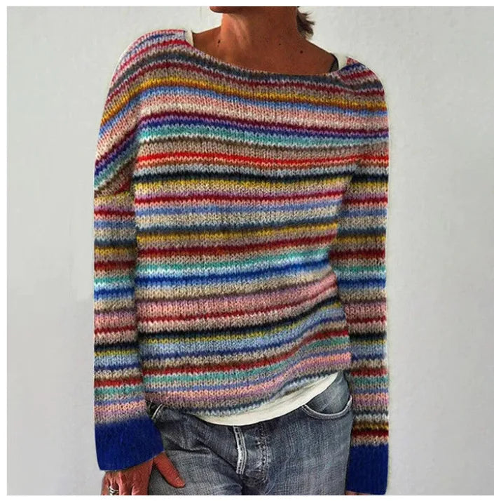 Samina™ | Joyful Nordic Knit Sweater