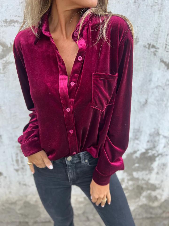 Emily/ VELVET BLOUSE