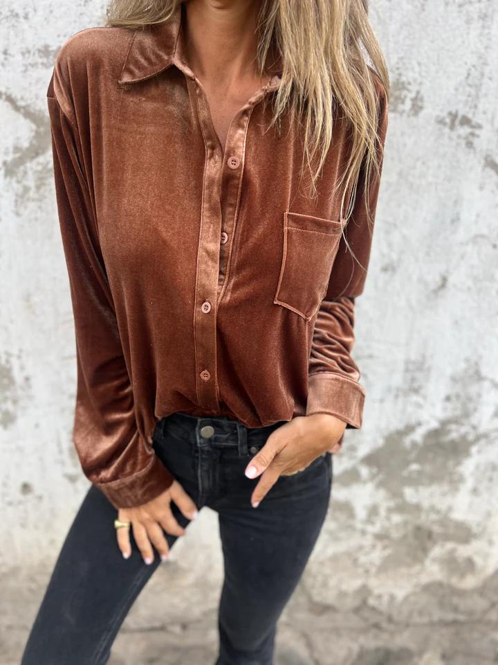 Emily/ VELVET BLOUSE