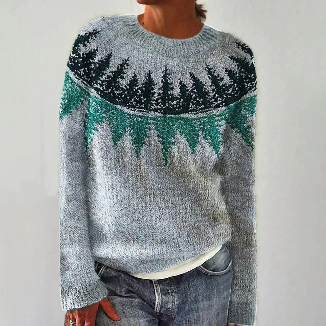 Samina™ | Joyful Nordic Knit Sweater