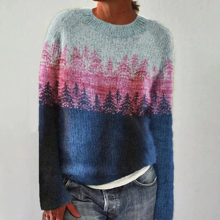 Samina™ | Joyful Nordic Knit Sweater